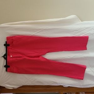 Cotton/Spandex jean-like slacks which are ideal for spring/summer!